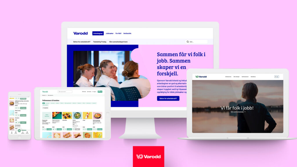 Varodd arbeid og inkludering - nettside illustrasjon