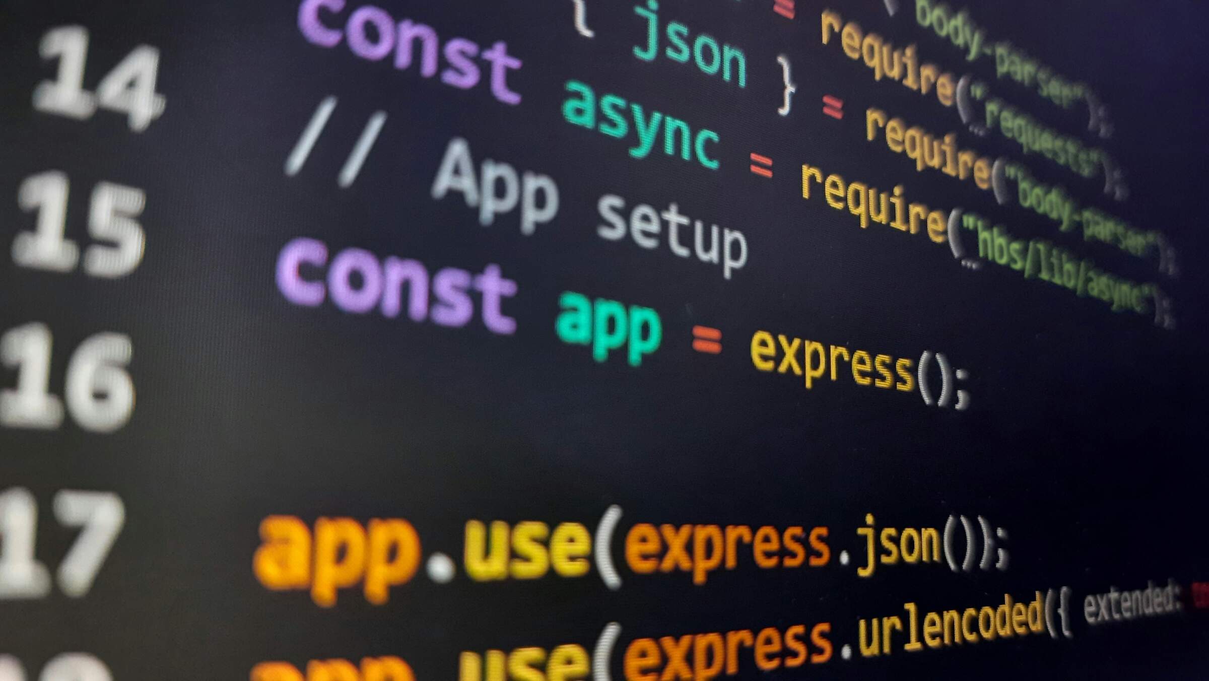 JavaScript-kode i teksteditor
