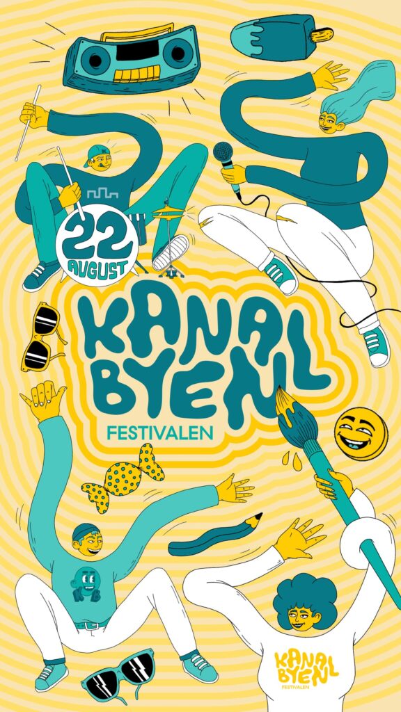 Plakat fra Kanalbyenfestivalen